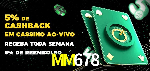 Promoções do cassino ao Vivo MM678